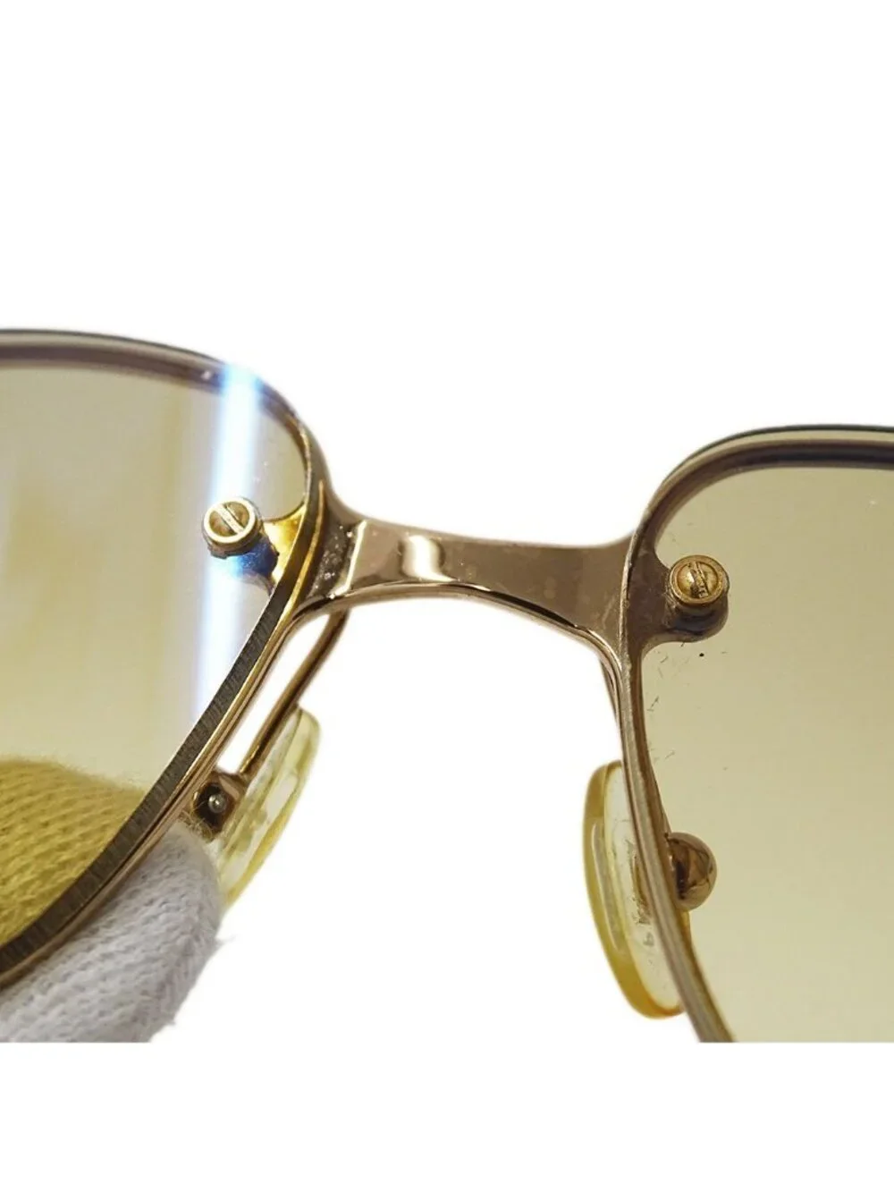 Prada Sunglasses Gold Beige Summer Cool Eyewear